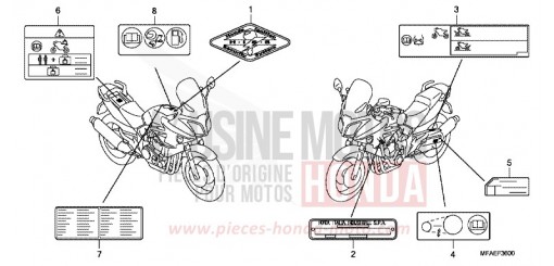 CAUTION LABEL CBF1000AA de 2010